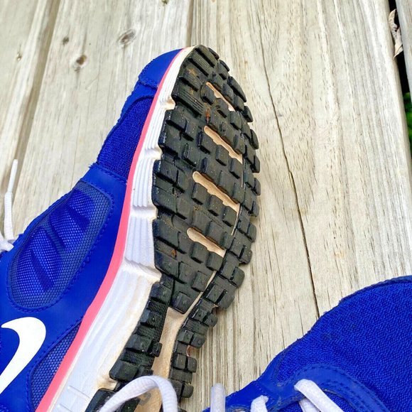 Nike Dual Fusion ST 2 Athletic Running Shoe Womens Size 6.5 454240-416 Blue Pink - Picture 10 of 12